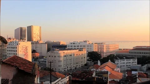 View from Morro da Conceição - timelapse Stock Footage 91497977