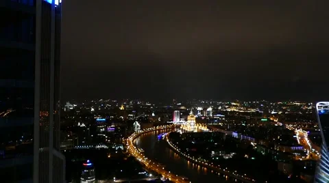 The view from Moscow city Stock Footage 68952726