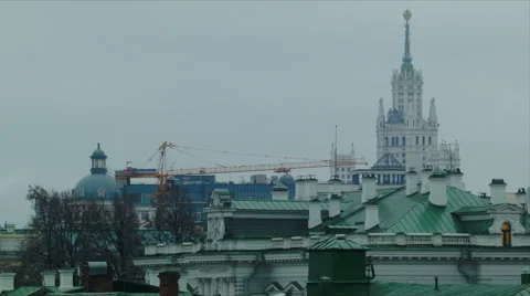 View of Moscow Stock Footage 52828704