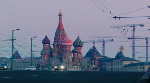 View of Moscow Stock Footage 53451398