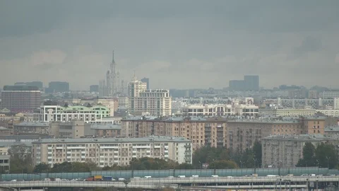 View of Moscow Stock Footage 98741607