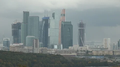 View of Moscow Stock Footage 98741892