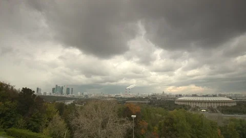 View of Moscow Stock Footage 98742038