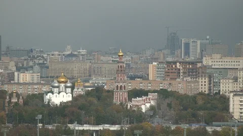 View of Moscow Video stock 98742342