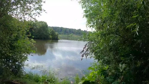 View of the Moscow River on a summer day. Russia. Stock Footage 265224256