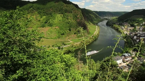 View of the Mosel. Video stock 77677150