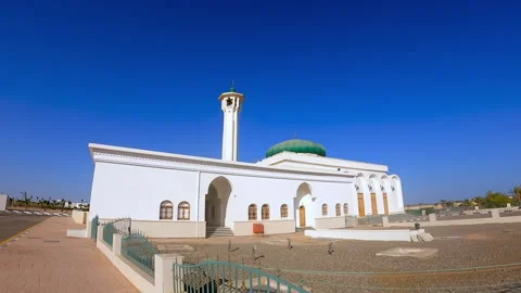 A view to the mosque located in Sharm el Sheikh. Stock Footage 163297536
