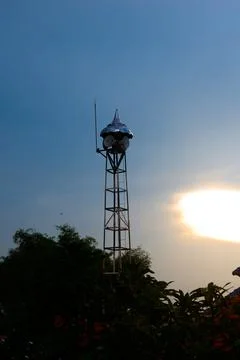 View of mosque loudspeaker Stock Photos