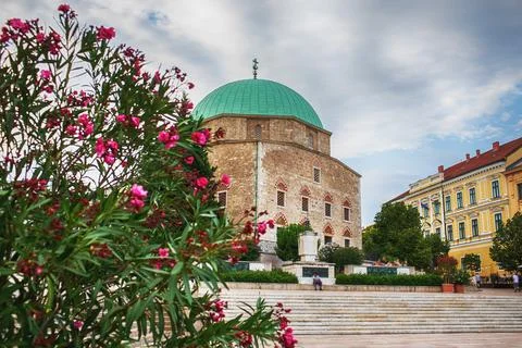 View of the mosque in Pecs,Hungary. Foto stock