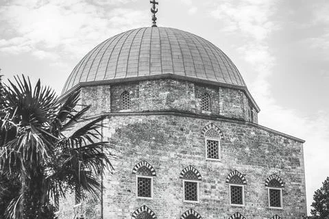 View of the mosque in Pecs,Hungary. Stock Photos