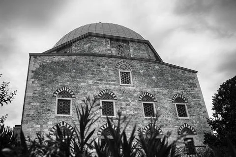 View of the mosque in Pecs,Hungary. Stock Photos