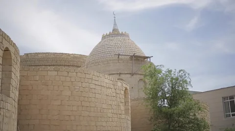 View of the mosque from the top down Stock Footage 62063562