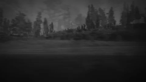 A view of motion from a train window, 4k time-lapse footage  Stock Footage 80475105