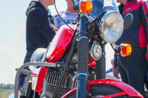 View of the motorcycle from the front Foto stock