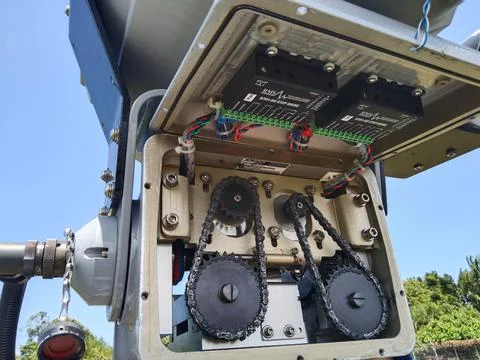 View of motorized mechanical Stock Photos