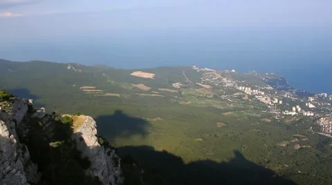 View from the Mount Ai-Petri 스톡 동영상 7908730