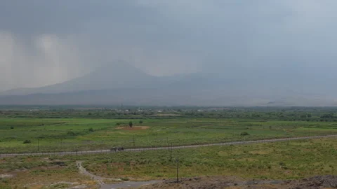 View of Mount Ararat in Armenia Stock Footage 334621733