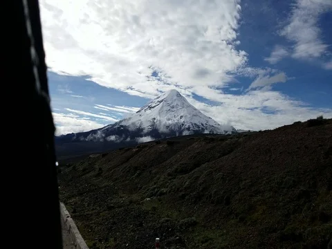 A view of Mount Chimborazo 库存影片 77490332