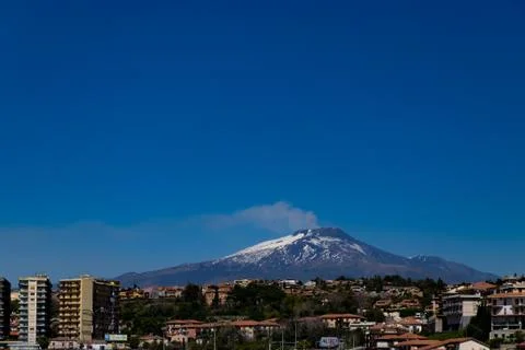 View of Mount Etna Stock Photos