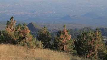 View from Mount Etna, Sicily Stock Footage 86157418