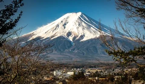 View of Mount Fuji, commonly called Fuji san in Japanese, Mount Fuji's except Stock Photos