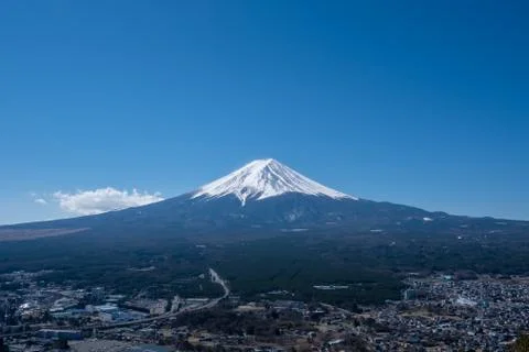 View of Mount Fuji, commonly called Fuji san in Japanese, Mount Fuji's except Stock Photos