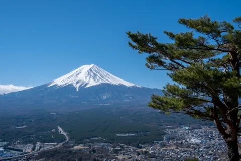 View of Mount Fuji, commonly called Fuji san in Japanese, Mount Fuji's except Stock Photos