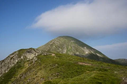 View of Mount Hoverla Stock Photos