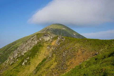 View of Mount Hoverla Stock Photos
