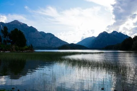 View of Mount Lopez and Perito Moreno Lake Stock Photos