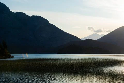 View of Mount Lopez and Perito Moreno Lake Stock Photos