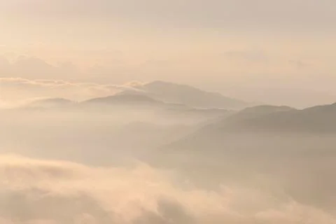 View from Mount Pizzoc Stock Photos