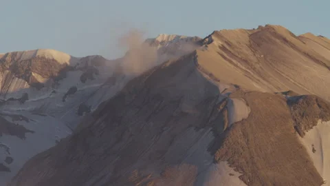 View of Mount St. Helens, with slight cloud formation. Stock Footage 246074602
