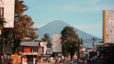 View of Mount Sumbing Stock Footage 271163839