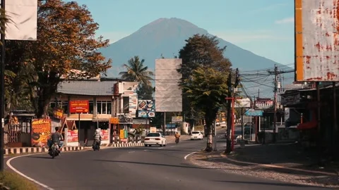 View of Mount Sumbing Stock Footage 271163841