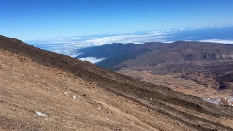 View from Mount Teide Cable Car Stock Footage 202601397