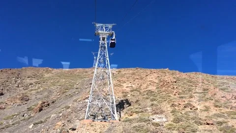 View from Mount Teide Cable Car Stock Footage 202601399