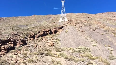 View from Mount Teide Cable Car Stock Footage 202601401