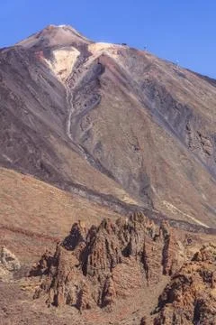 View of Mount Teide in Teide national park. Tenerife Stock Photos