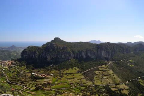 View of Mount Tisiddu Stock Photos