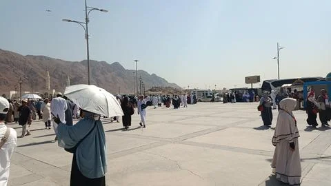 View of mount uhud Stock Photos