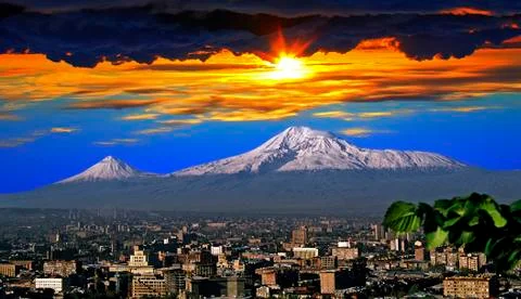 View of Mountain Ararat Stock Photos