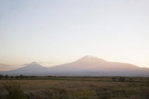 View of mountain Ararat 스톡 사진