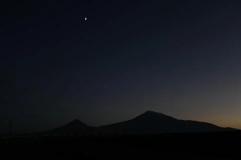 View of mountain Ararat Stock Photos