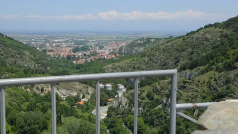 View from a mountain in Bulgaria Stock Footage 96125326