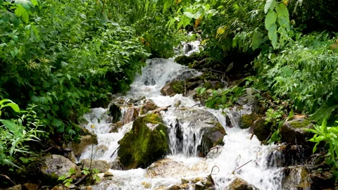 A view of mountain climbing with a view of Tsurugidake in Japan. Stock-Footage 159042801