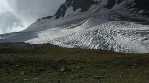 View on a mountain glacier Stock Footage 41493230