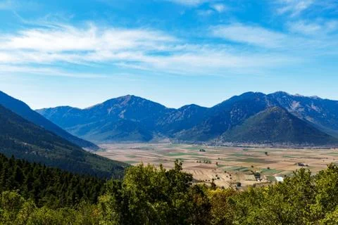 View from the mountain in Greece Foto stock