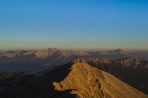 View from the mountain Stock Illustration