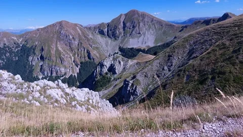 View of the mountain with light wind 스톡 동영상 248920784